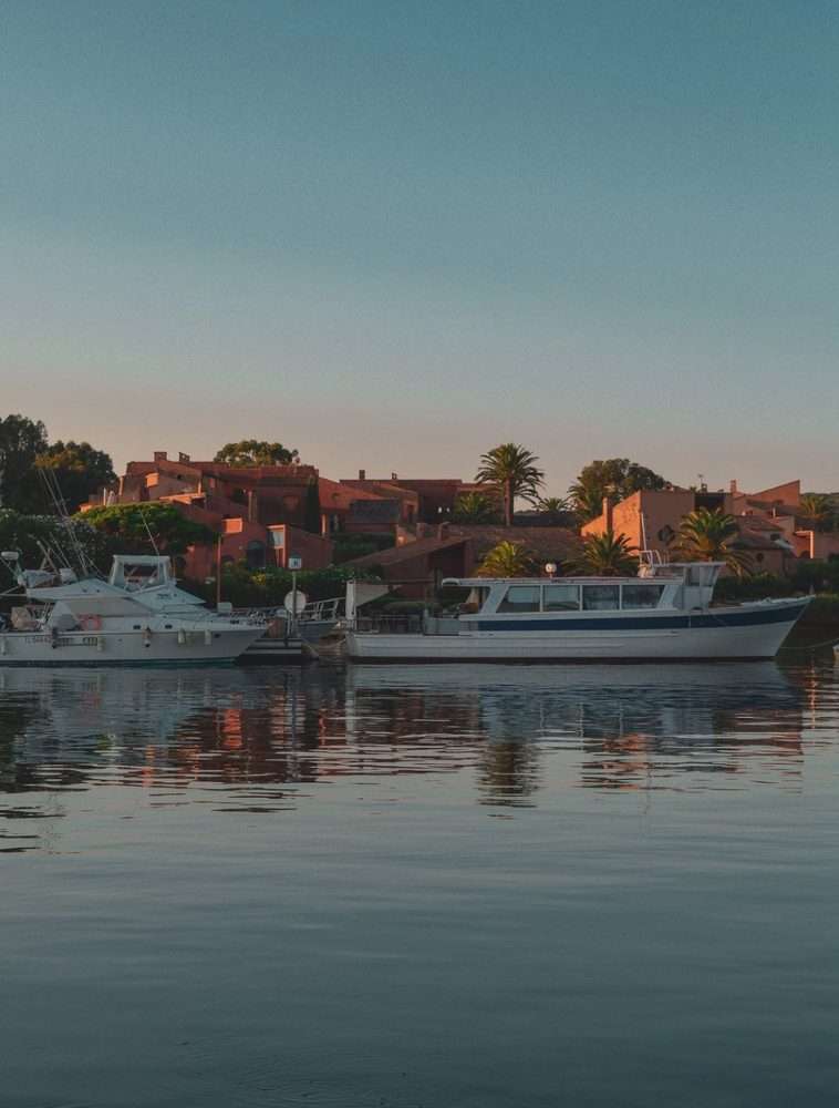 Port Porquerolles coucher de soleil